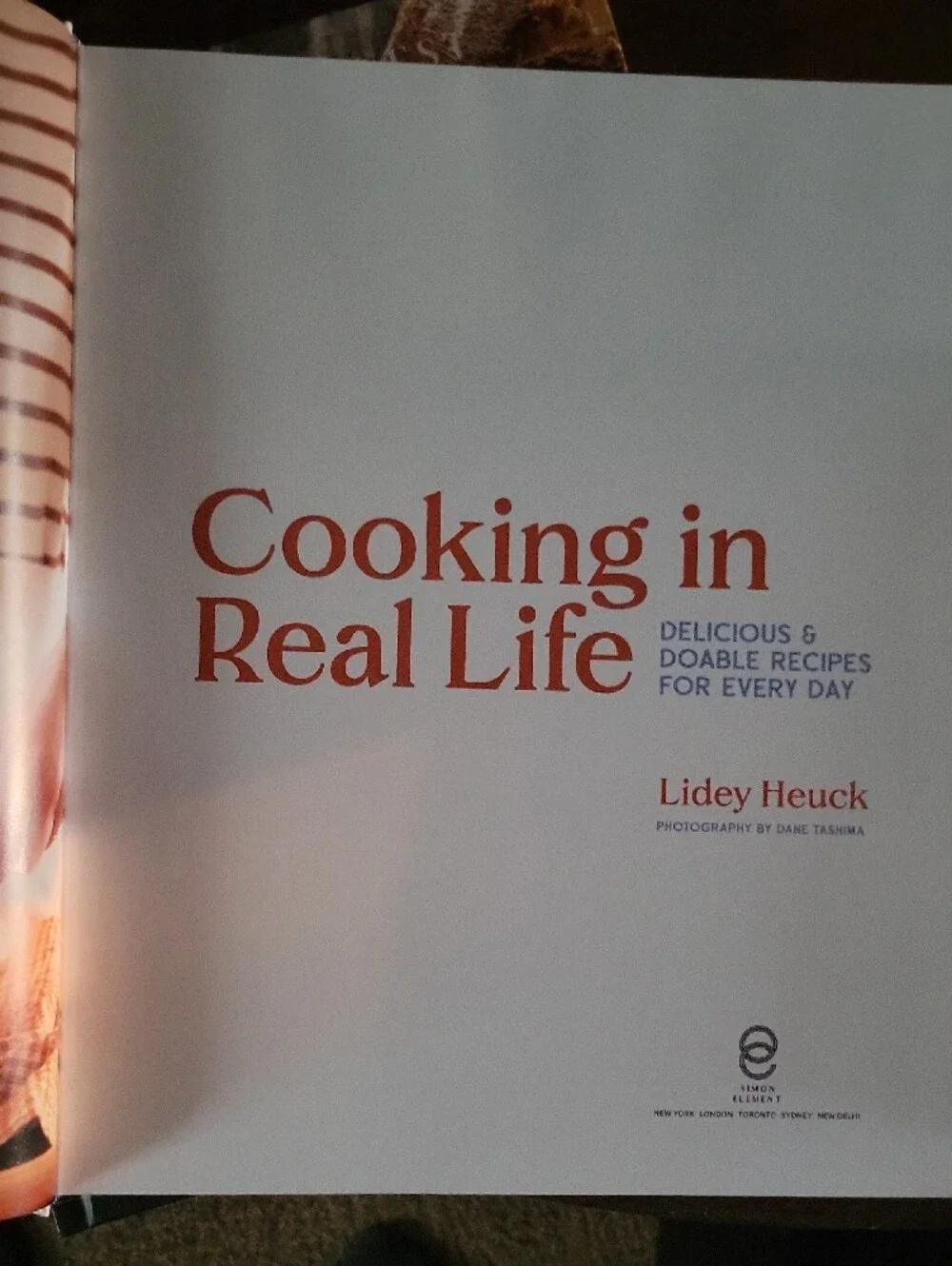 Cooking in Real Life by — White Cookbook